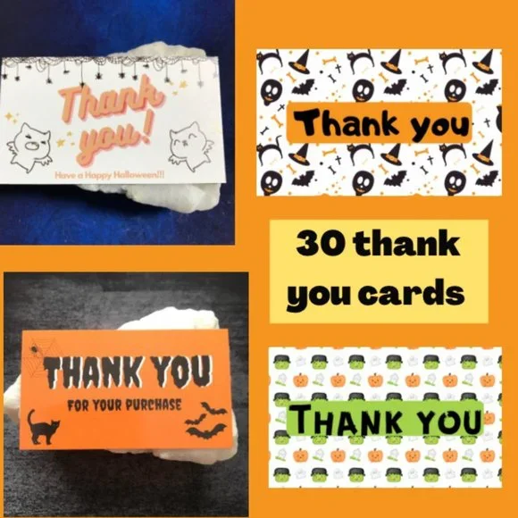 30 Halloween thank you cards - Picture 1 of 1